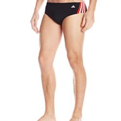 adidas Men's Solid Splice Infinitex Brief, Red, 30
