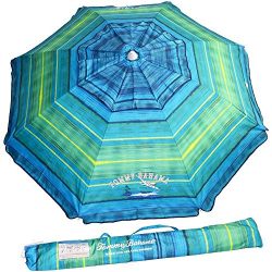 Sand Anchor 7 feet Beach Umbrella with Tilt and Telescoping Pole