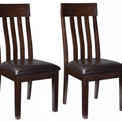 Ashley Furniture Signature Design - Haddigan Dining Room Chair - Upholstered Chairs - Set of 2 - Dark Brown
