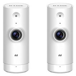 D-Link HD Mini Indoor WiFi Security Camera 2-Pack, Cloud Recording, Motion Detection & Night Vision, DCS-8000LH/2PK, Works with Alexa and Google Assistant