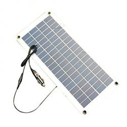 TOOGOO(R) Semi-flexible 18V/5V 10.5W Portable Solar Panel Charger For 12V Car Boat Motor Battery Charger DIY Solar System NEW