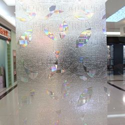 BigBig Home Anti-Ultraviolet Self-Adhesive Electrostatic Window Film for Toilet,Balcony,Bathroom.(3Ft*6.5Ft)