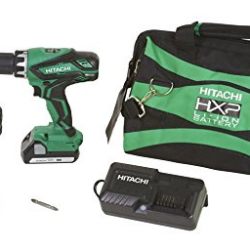 Hitachi KC18DGL 18-Volt Cordless Lithium Ion Driver Drill and Impact Driver Combo Kit (Lifetime Tool Warranty) (Discontinued by the Manufacturer)