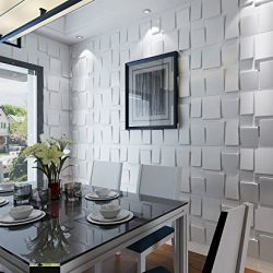 Art3d Architectural 3D Wall Panels Textured Design Art Pack of 12 Tiles 32 Sq Ft