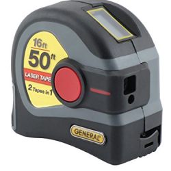 General Tools LTM1 2-in-1 Laser Tape Measure, 50’ Laser Measure, 16’ Tape Measure
