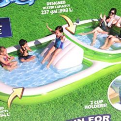 H2O Go! Bestway Dual Family Pool 12ft Long with Slide 237gal. (898L)