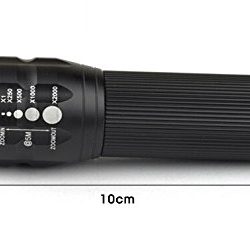 Greententljs Bicycle Bike Light 200 Lumens 3 Mode CREE Q5 LED Lights Lamp Front Torch Waterproof Torch Holder (Black)
