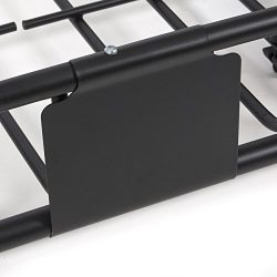 64" Black Universal Roof Rack Cargo Carrier w/ Extension Luggage Hold Basket SUV