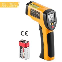 Non-contact Laser Infrared Thermometer, SYNERKY Digital Laser IR Temperature Gun with HD Backlit LCD Display -58℉ - 1202℉ (-50℃ to 650℃)