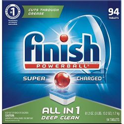 Finish All in 1 Powerball Fresh, 94ct, Dishwasher Detergent Tablets