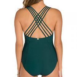Amoressa by Miraclesuit Women's One Piece X-Back Tank Swimsuit Cypress 10