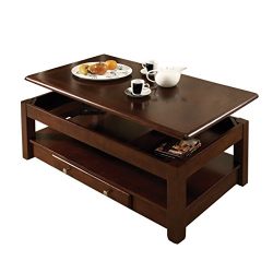 Steve Silver Company Nelson Lift-Top Cocktail Table, Cherry