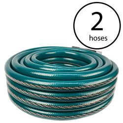 Teknor Apex NeverKink Series 2000 Ultra Flexible Garden Hose, 100 Foot (2 Pack)
