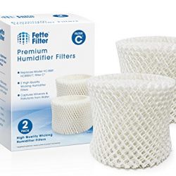 Fette Filter 2-Pack Humidifier Wicking Filters. Compatible with HC-888, HC-888N, Filter C. Pack of 2.