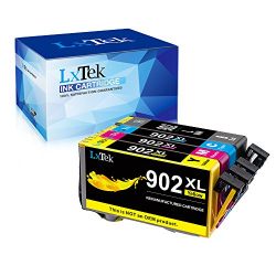 LxTeK Remanufactured Ink Cartridge Replacement for HP 902 (1 Black) HP 902XL (1 Cyan|1 Magenta|1 Yellow) for HP OfficeJet Pro 6968 6978 6975 6954 6951 6970 Printer, High Yield (4 Pack)