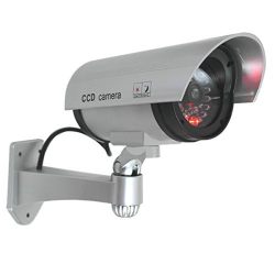 JOOAN CCTV Security Fake/Dummy Camera Outdoor Bullet Camera with 1 Flashing Light