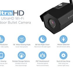 Amcrest 4MP UltraHD Outdoor Security Camera with Night Vision – WiFi Bullet IP Camera for Smart Home Safety