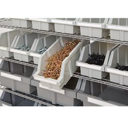 Seville Classics Commercial 7-Tier Platinum/Gray NSF 22-Bin Rack Storage System