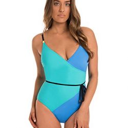Amoressa by Miraclesuit Women's One Piece Surplice Swimsuit Pool Side