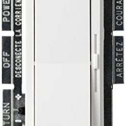 Lutron Diva C.L Dimmer for dimmable LED, Halogen, and Incandescent Bulbs, Single-Pole or 3-Way, DVCL-153P-WH, White