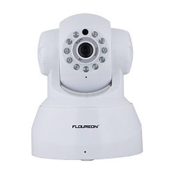 FLOUREON 720P Wireless IP Security Camera ONVIF WIFI IP Camera House Security Monitor Pan/Tilt 1.0 Megapixel Night Version 10M IR Distance (720P IP Camera)