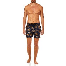 Vilebrequin Prehistoric Fishes Packable Swim Shorts - Men - Navy - M