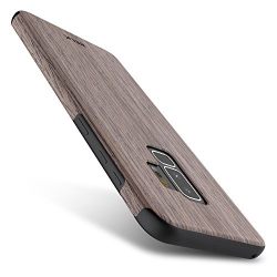 Belk Galaxy S9 Plus Case, [Slim to Beat] Soft Wood Hybrid Flexible TPU Cushion