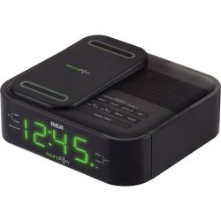 RCA Clock Radio with Soundflow Wireless Audio and USB Charging