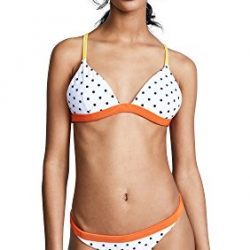 RYE Women's Zing Bikini Top, Freckles, Small
