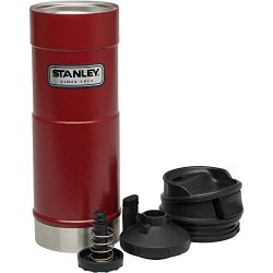 Stanley Classic One Hand Vacuum Mug, Hammer Tone Crimson, 16-Ounce