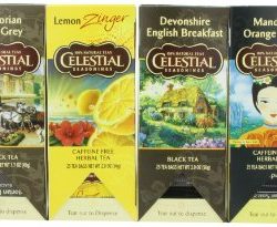 Celestial Seasonings Herbal and Black Tea Variety Pack, (Pack of 6)
