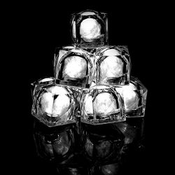 Fun Central 12 Count 1.2 Inch LED Light Up Blinky Plastic Ice Cubes, Light Up Ice Cubes, Ice Cubes Light Up, Blinkies, Glowing Ice Cubes, Ice Cube LED, Ice Cube Light Up - White