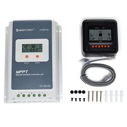 ACOPOWER 40A MPPT Solar Charge Controller HY-MPPT40A+ Remote Meter MT-50 Solar Charge With LCD Display for Solar Battery Charging
