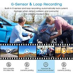 Car Camera - Dash Cam 170 Wide Angle Car Black Box Camera, Full HD Dashboard Camera for Cars