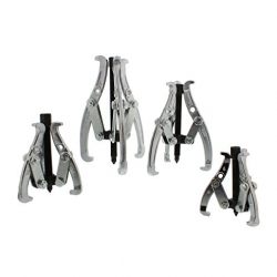 ABN 3-Jaw Gear Puller 4-Piece Set – 3”, 4”, 6”, 8" Inch – Removal Tool Kit for Slide Gears
