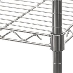 Seville Classics 5-Tier UltraZinc Steel Wire Shelving /w Wheels, 14" D x 30" W x 60" H