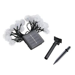Solar Light String - TOOGOO(R) 3V 1.2w 20 LED Solar dandelion ball Light String Warm White