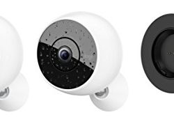 Logitech Circle 2 COMBO PACK: 2 Indoor/Outdoor Weatherproof Wireless Home Security Cameras + Rechargeable Battery (Person Detection, 24-Hr Free Time-Lapse), Works with Alexa and Google Assistant