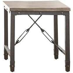 Steve Silver Jersey Square End Table in Antique Tobacco