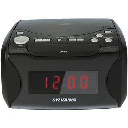 Sylvania Alarm Clock Radio with CD Player and USB Charging