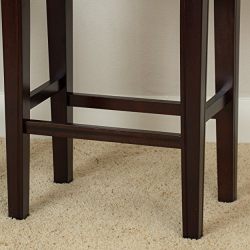 Great Deal Furniture Jaeden | Backless Faux Leather Counter Stool | Set of 2 | in Brown