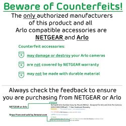 Arlo by NETGEAR Indoor/Outdoor Mount (White) – Arlo Pro Compatible (VMA1000) [Official]