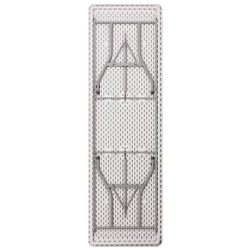 Flash Furniture 30''W x 96''L Granite White Plastic Folding Table