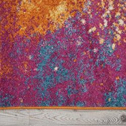 Nourison Passion Modern Abstract Colorful Sunburst Area Rug