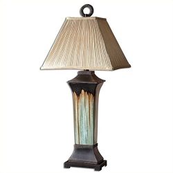 Elegant Lighting for Any Space – Uttermost Olinda 37-Inch Tall Table Lamp with Metallic Accents