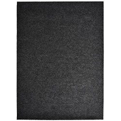 iCustomRug Indoor/Outdoor Utility Berber Loop Carpet Runner And Area Rugs In Dark Charcoal, Many Sizes Available