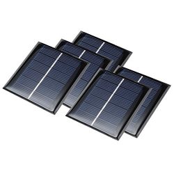 uxcell 5Pcs 4V 100mA Poly Mini Solar Cell Panel Module DIY for Phone Light Toys Charger 70mm x 70mm
