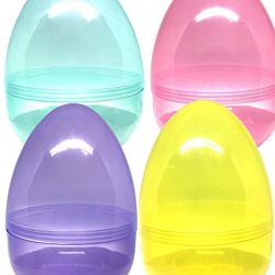Jumbo 8 Inc Easter Eggs, Set Of 4 different colors Its Huge! By 4E's Novelty