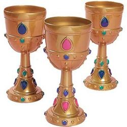 Fun Express Crown Goblet Cups - 12 Pieces