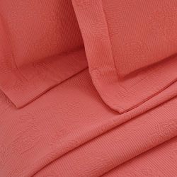 Superior Paisley Jacquard Matelassé 100% Premium Cotton Bedspread with Matching Shams, Twin